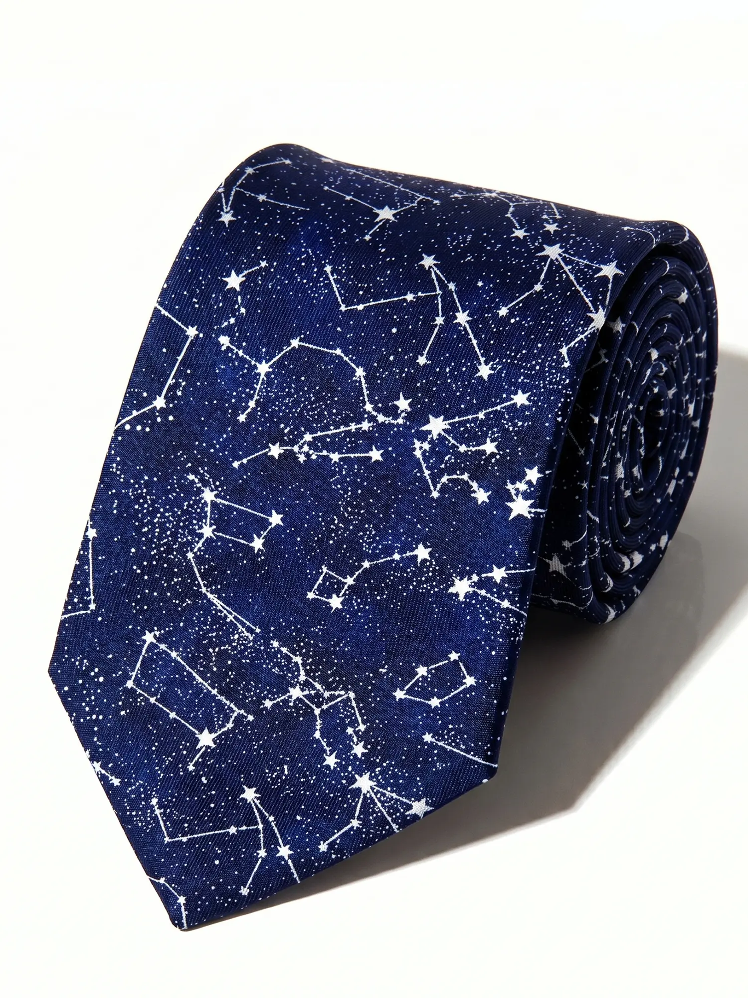Men's Skinny Polyester Necktie with Funky Galaxy Starry Pattern for Graduation, Birthday & Weddings, Beach, Ceremony, Graphic, Commute, Business, Casual, Daily, Friends, Party, Clothes, Unisex, Vibrant Print, Dress Tie