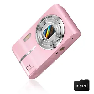 FHD 1080P digital camera, with SD card, 16x digital zoom camera, portable mini camera, suitable for teenagers, students, boys, girls, instant camera, suitable for gifts, tech gadgets, present, pocket camera