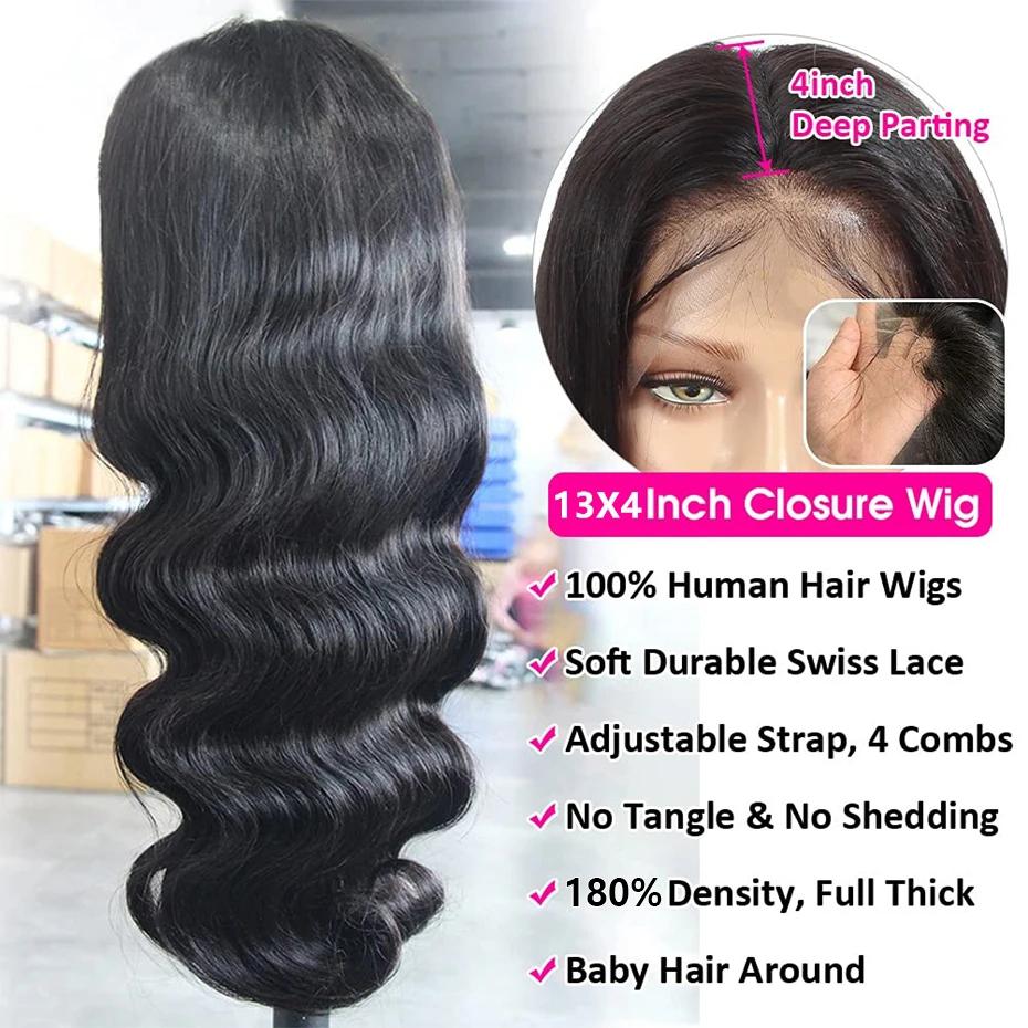 Bling Hair 30 Inch 13x6 Lace Front Wigs Human Hair 180% Density Body Wave Lace Front Wigs Human Hair Pre Plucked Glueless Wigs Human Hair Wigs 13x6 HD Lace Frontal Wigs Human Hair Lace Front Wigs for Women