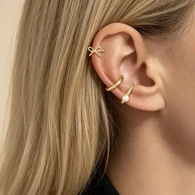 Hermes Etrier Ear Cuff Earring #291541H35B Olympe ear cuff, small model | Hermès Greece main image 2