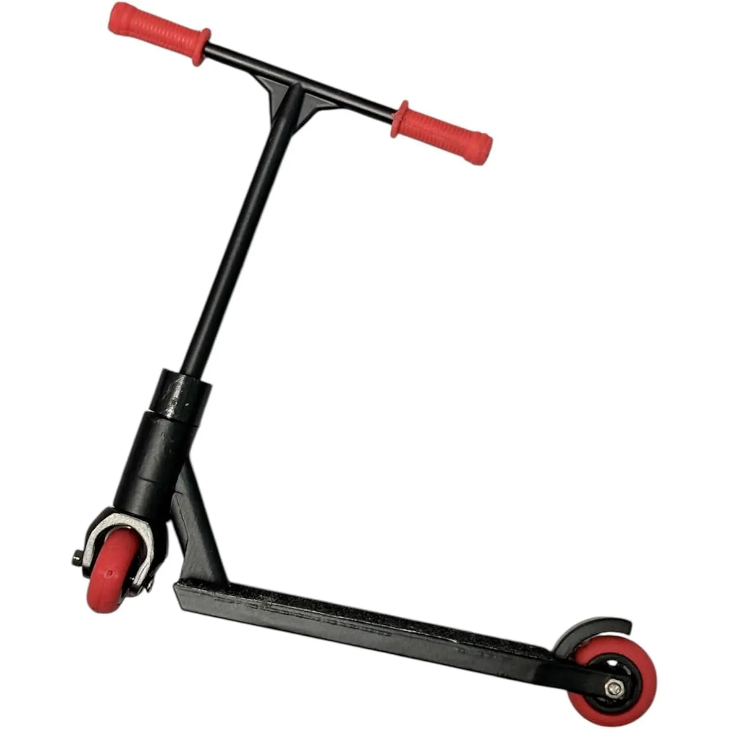 Pro Finger Scooter - Durable Alloy Metal Stunt Toy, Disassemblable, Customizable, Realistic Scale for Tricks, Solid Black, Not for Under 15