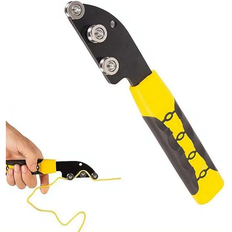 Stainless Steel Cable Straightener Tool - Professional Manual Untwisting & Bending Device for Electricians, HVAC & Telecom Projects