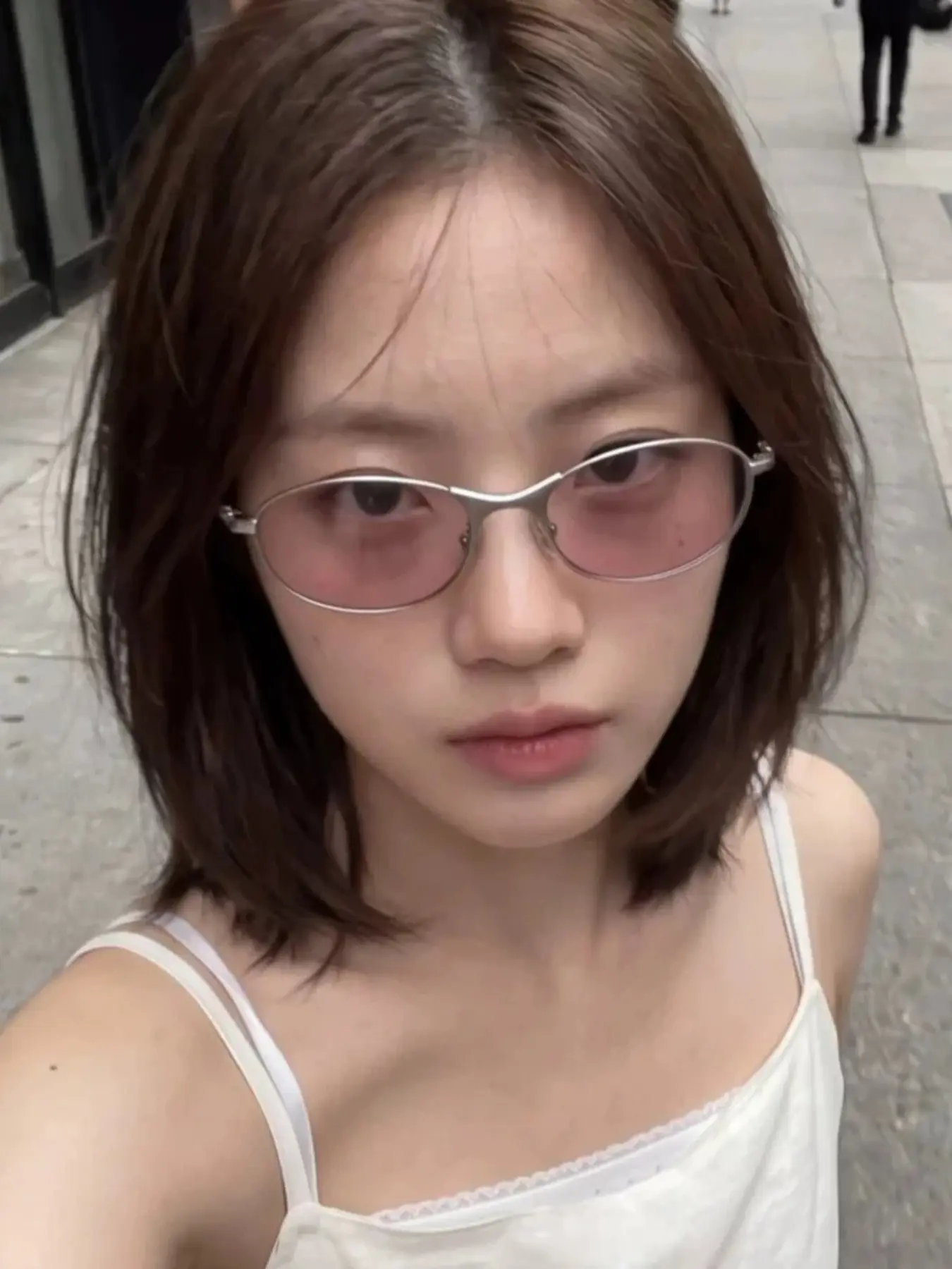 Vintage Y2K Sunglasses, Millennial Street Style, Round Face & Rhombus Face, Sun Protection, Slimming Effect, Fashionable Eyewear, PC Frame Sunglasses