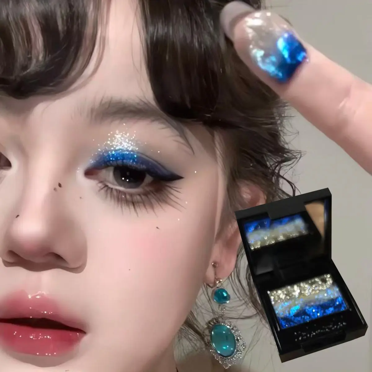 Coldnwild Chameleon Eyeshadow, Single Color High Pigmentation, Fine Shimmer Highlight Pearl Glitter, Explosive Flash Eye Makeup, Sparkly Shimmer Eyeshadow