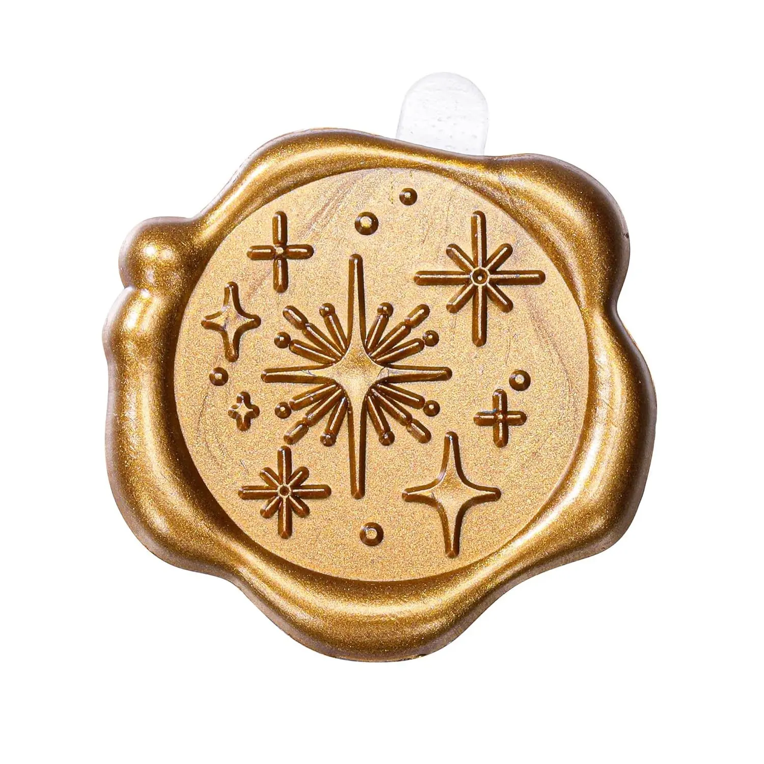 Antique Gold Wax Seal Stickers, 50 Pack Self-Adhesive Envelope Seals for Wedding Invitations, Party, Christmas, Gift Wrapping