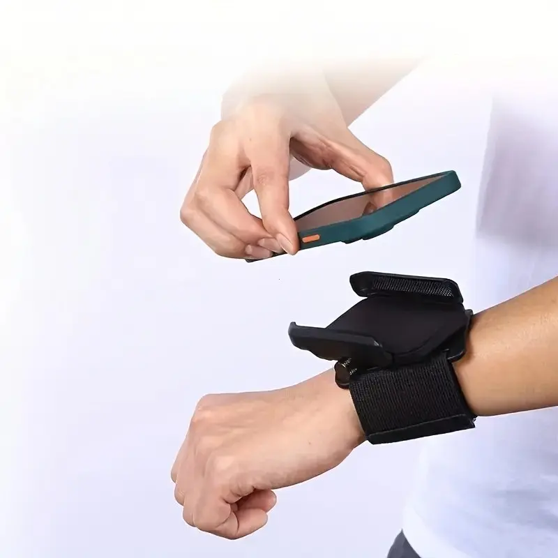 Adjustable Wrist Strap Phone Holder, 360 Degree Rotation, Universal Sports Wrist Band, Live Streaming, Driving Navigation, Running, Unisex