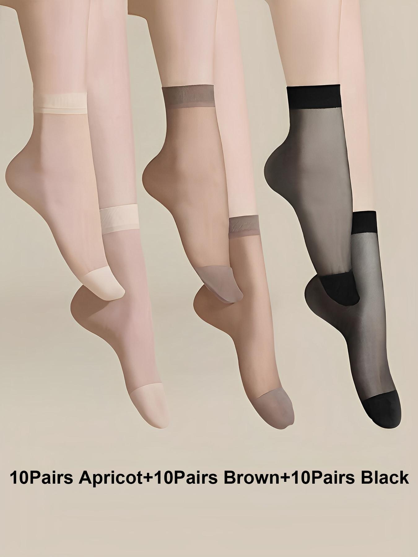 Women's Solid Color Low Cut Socks, Casual Comfy Breathable Minimalist Socks for Summer, Multipack Knit Socks for Women