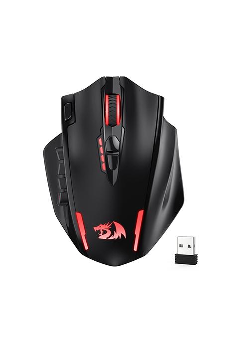 Redragon M817 Wired Gaming Mouse, 24000 DPI Optical Mice with 5 Programmable Buttons & Ergonomic Design, 37G Ultra Lightweight, Software Supports DIY Keybinds, Blue