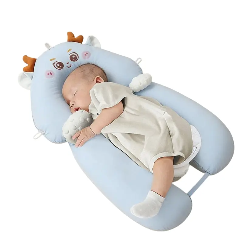 Baby Shaping Pillow, Breathable Anti-Flat Head Support, Proper Skull Development, Molded Head, Gentle Support, Soft Skin-Friendly Infant Head Positioning Head Positioner for Newborn Infants, Comfortable & Safe Design