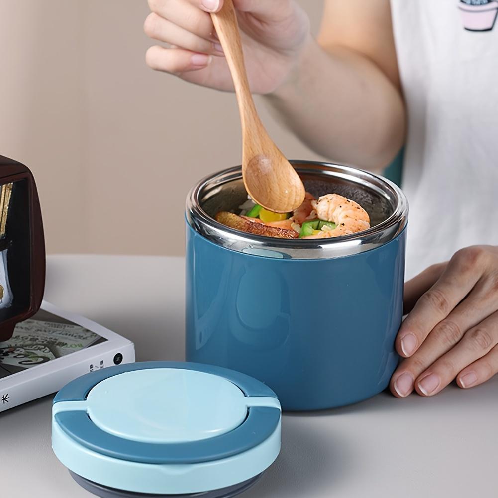 Stainless Steel Lunch Box with Handle - Leakproof Stackable Thermal Bento Box, Heat & Cold Insulation,, 304 Steel Container for School, Office, Camping - Pink/Blue/Turquoise, Portable for,, s - Ideal Gift