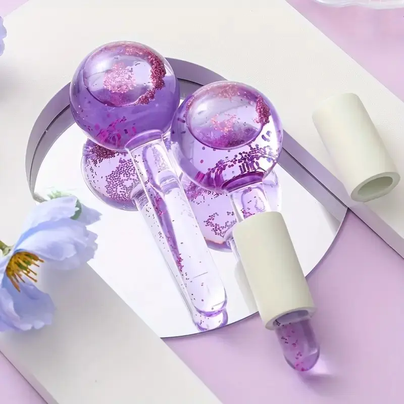 2 Ice Balls Facial Massager, Face Tools, Cooling Ball for Neck and Eyes, Daily Beauty, Skin Care, Essential for Relaxing and Refreshing