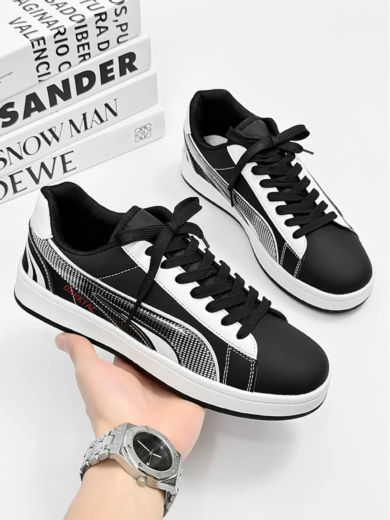 Unisex Fashion Skate Shoes, Skateboard Shoes, Skateboarding Shoes, Skater Shoes, Streetwear Shoes, Sporty Textile Upper, Rubber Sole, Breathable & Non-Slip, 5 Colors Available, All Seasons Use