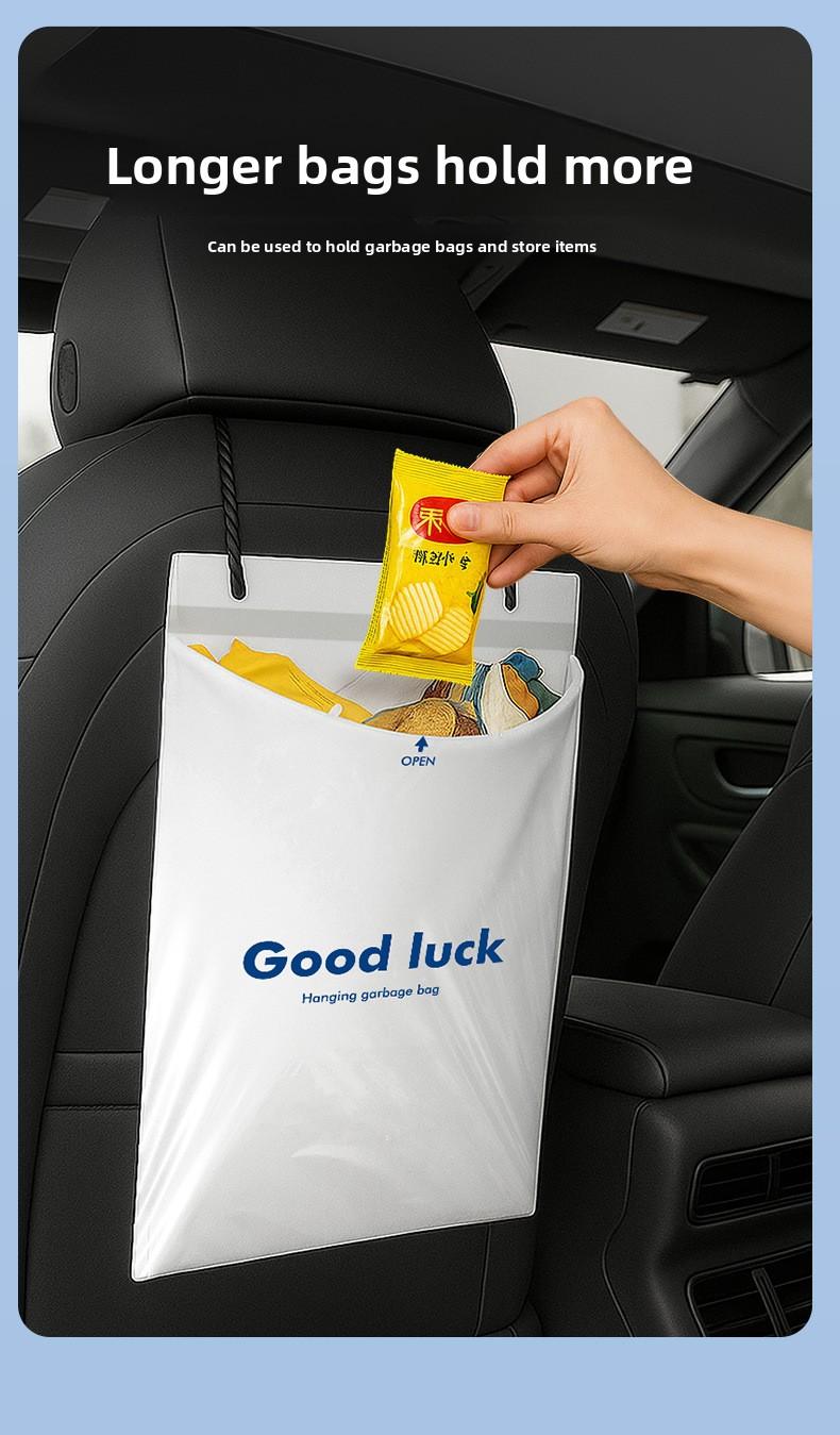 Hanging Car Trash Bags - Leak-proof, Recyclable, 50 pieces per pack