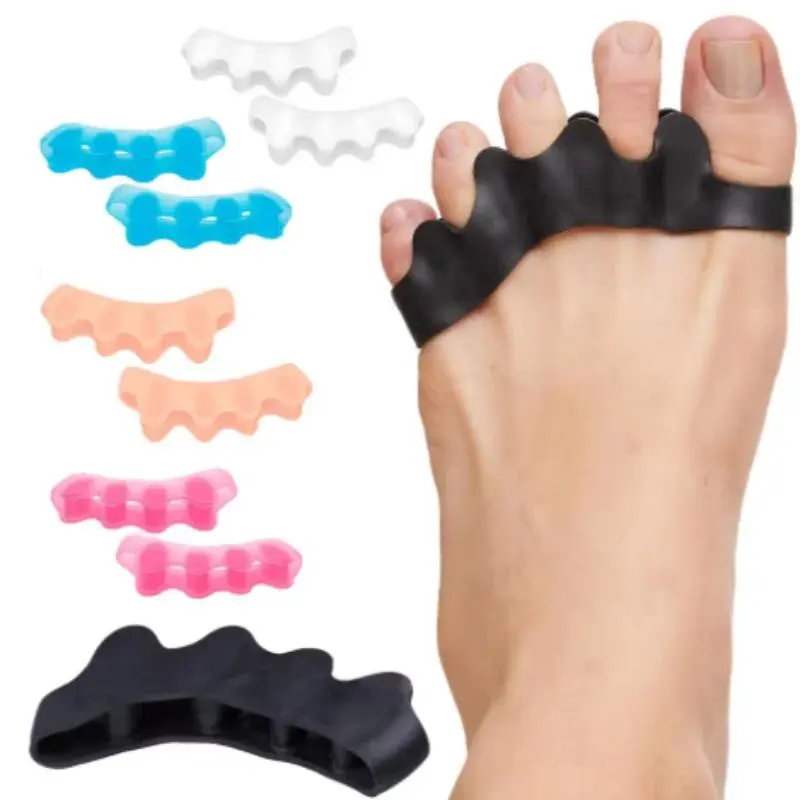 2/6/10pcs Protective Toes Separator Suitable Bunion Corrector Material Soft Gel Straightener Spacers Stretchers Care Tool