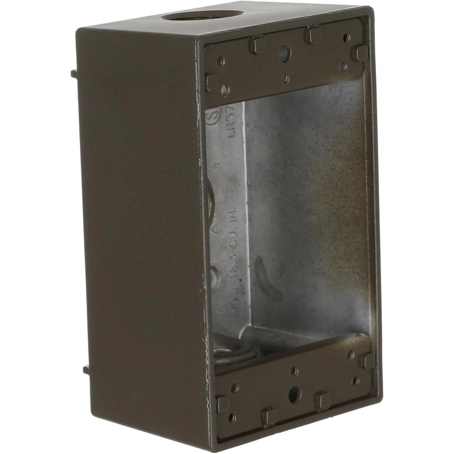 Weatherproof Box, 1 Gang, 18.3 Cu-in, 4-1/2 in L x 2-3/4 in W x 2 in D, Bronze