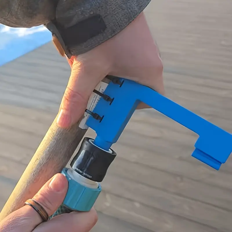 1pc High-Pressure Gutter Cleaning Nozzle & Roof Gutter Washer - Portable Hook-Shaped Hose- Tool Suitable for No-Climbing Eaves Cleaning, Durable Plastic Hook Attachment for Residential/Commercial Gutters, Debris Removal System