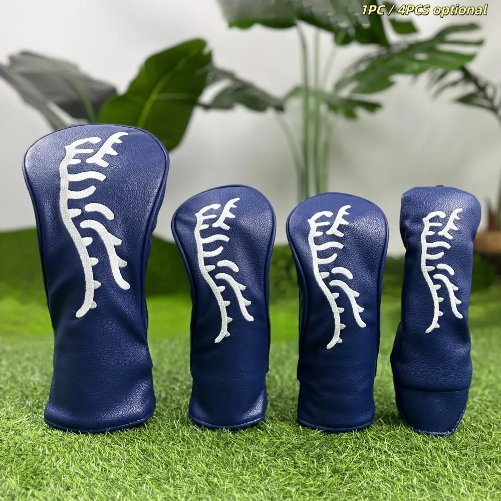 New Golf Club Head Cover, Striped Tiger Embroidery, Fleece-Lined Protector, Perfect Gift for Golf Lovers, Men and Women, Golf Accessory