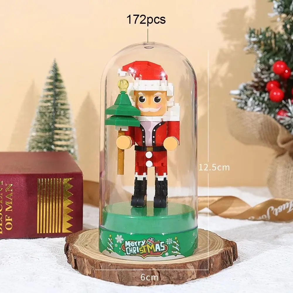 155 Piece Nutcracker Series Building Blocks Set, Assembled Building Blocks, Home Decor, Desktop Ornament, Christmas Party Gift, Unisex Toy