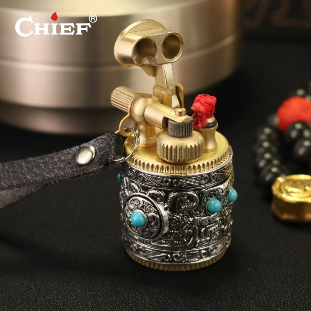 Retro Flint Wheel Lighter Silver Armor Decoration Fat Boy Shape Brass Material Novelty Unique Lighter For Men gift(Without Fuel)