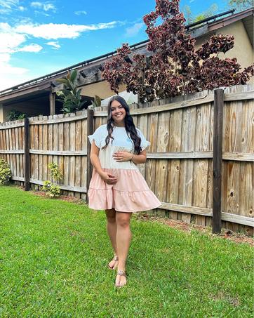 FMEYOA Womens Ruffles Boho Floral Printed Babydoll Loose Swing Casual Short Mini T-Shirt Dress