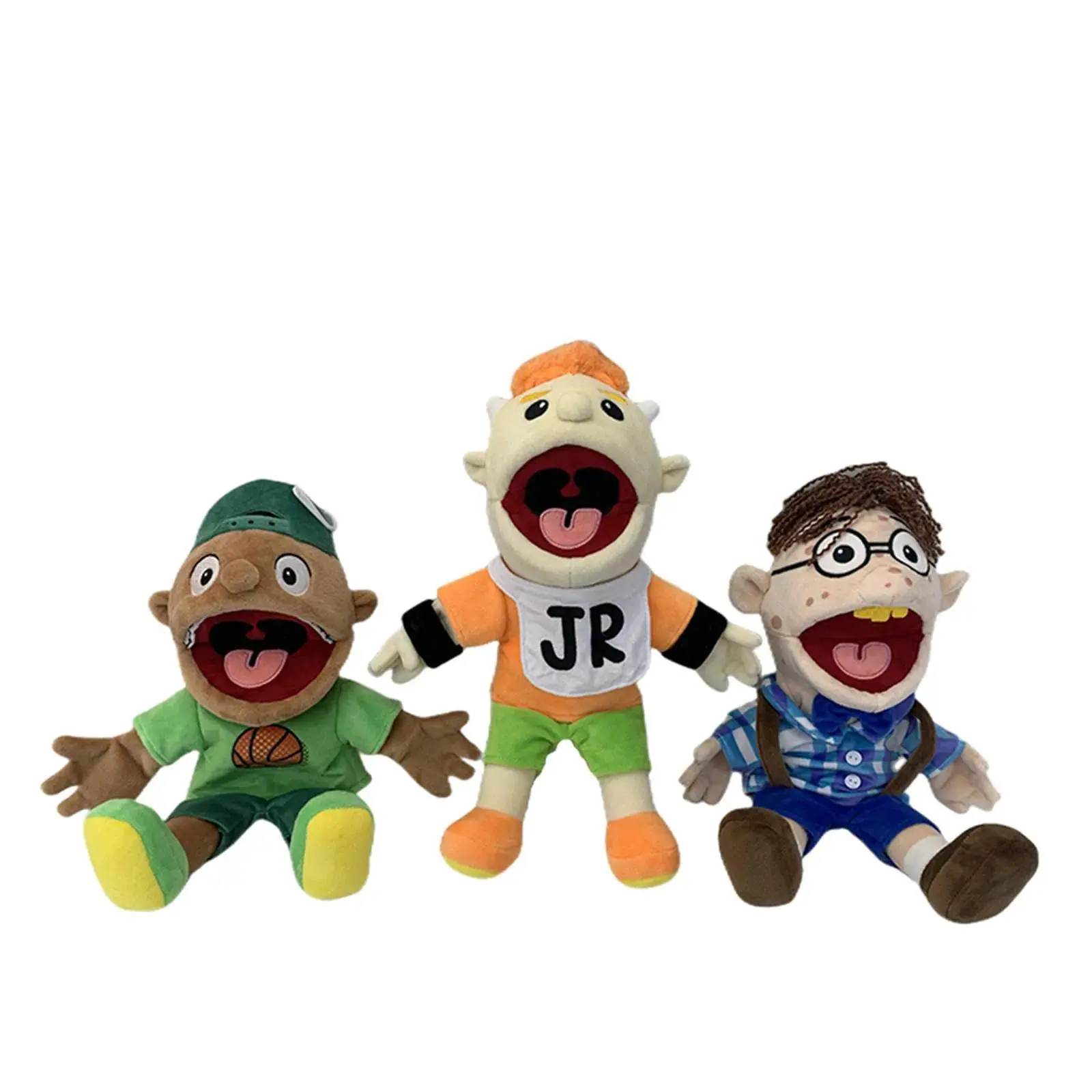 Jeffy Manual Hand Puppet - Feebee Rapper Zombie Stuffed Animal, Realistic Soft Stuffed Toy, Spot Clean Gift for Elementary School Kids, Ideal for Parent-Child Activity & Talk Show Muppet Playhouse, Stuffedanimals, Cuddly Doll Gift