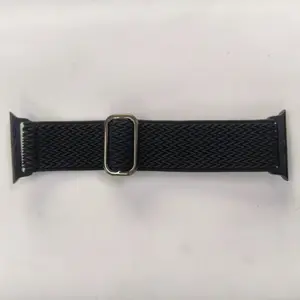 Braided Nylon Watch Band, Adjustable Breathable Elastic Fabric, Unisex Compatible with For Apple Watch Series
