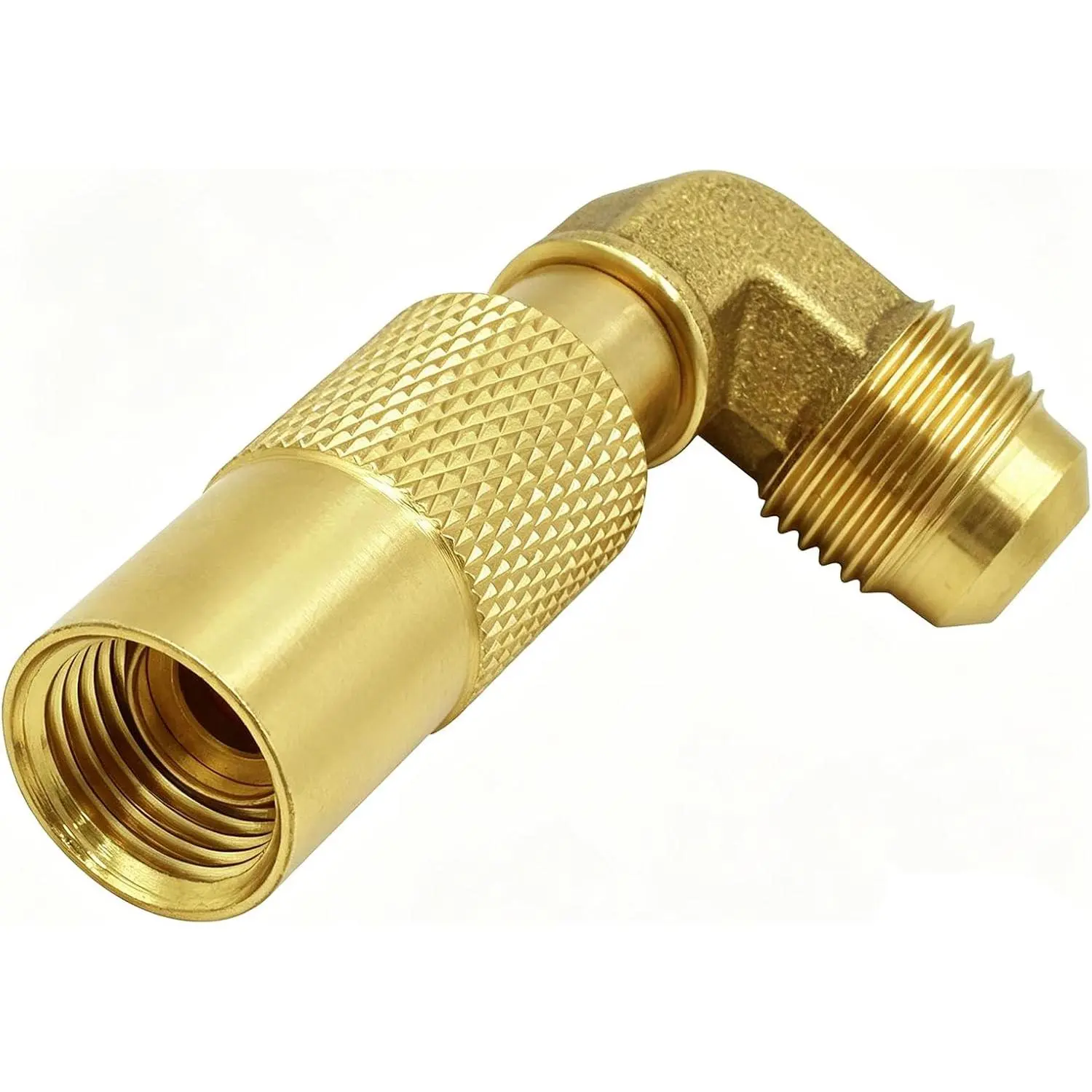 3/8"  Elbow Adapter Low  for  17" 22" Tabletop Grill, Male Flare Conversion Fitting for RV Camper  Gas Extension Hose - Outdoor Camping
