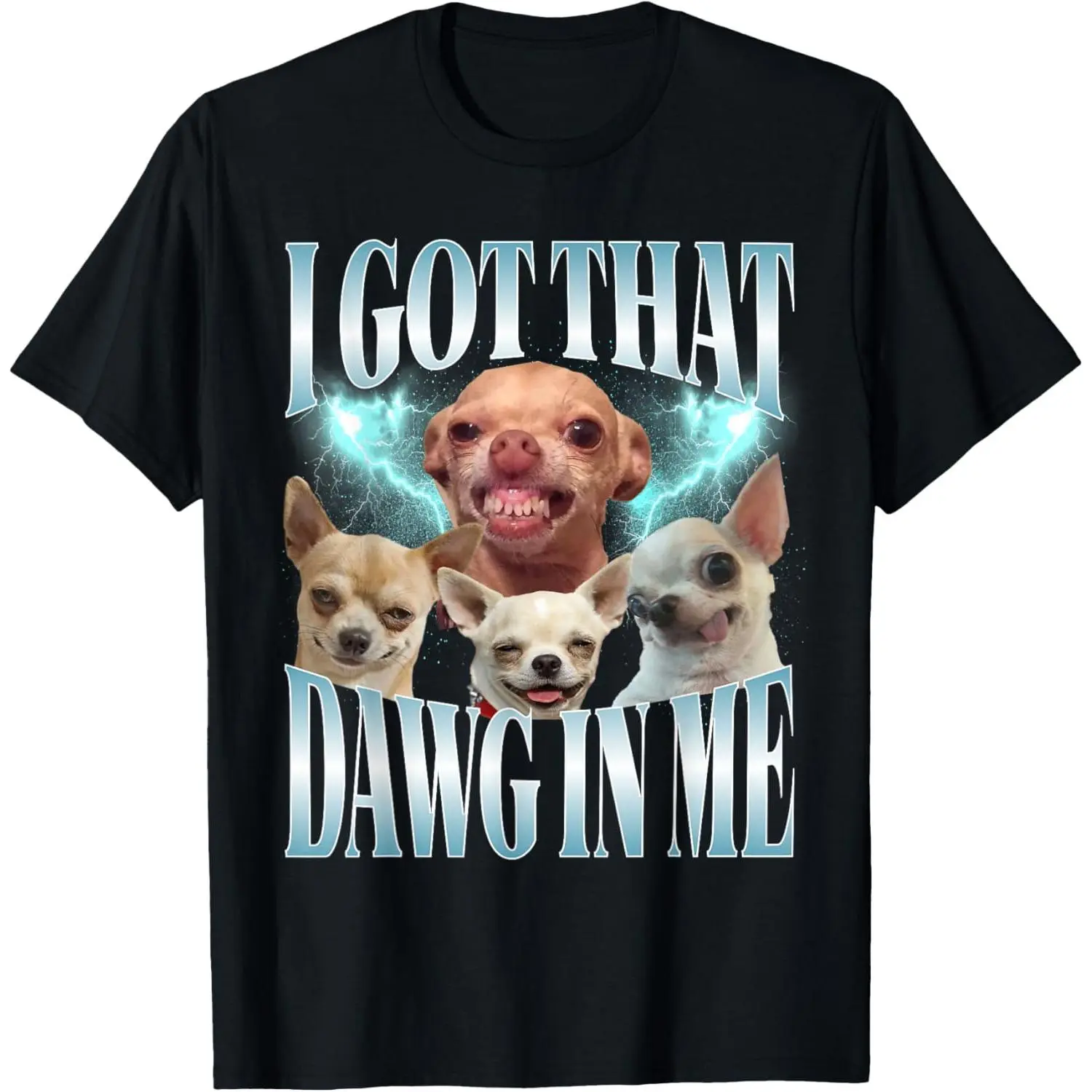 Men's Graphic T-Shirt | Funny 'I Got That Dawg in Me' Meme Print, Casual Breathable Cotton Blend for Dog Lovers, Prints, Menswear, Tshirt, Meme Shirts Funny, Funny T-Shirts Meme