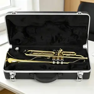 Astonvilla Bb Standard Brass Trumpet, Abs Lightweight Box Packaging, Musical Instrument, Ideal for Performance and Practice