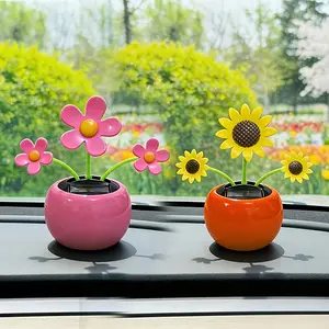 2 Piece Snack Bag Sealing Clamp Set, Sunflower & Flower Design, Dual Function Decorative Clip, Home & Car Decoration