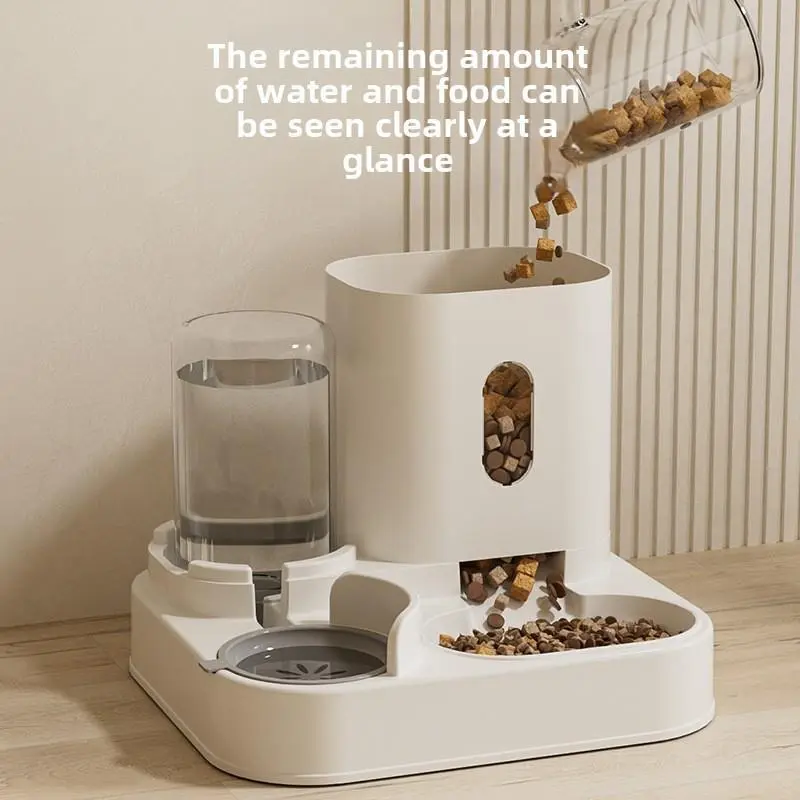 New Automatic 2-in-1 Pet Feeding & Watering Combo, Suitable for Cats and Dogs