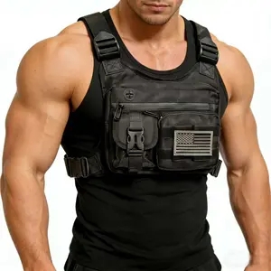 Outdoor Chest Bag for Men & Women, Sports Utility Chest Pack for Running Cycling, Edc Holder Bag, Nylon Material