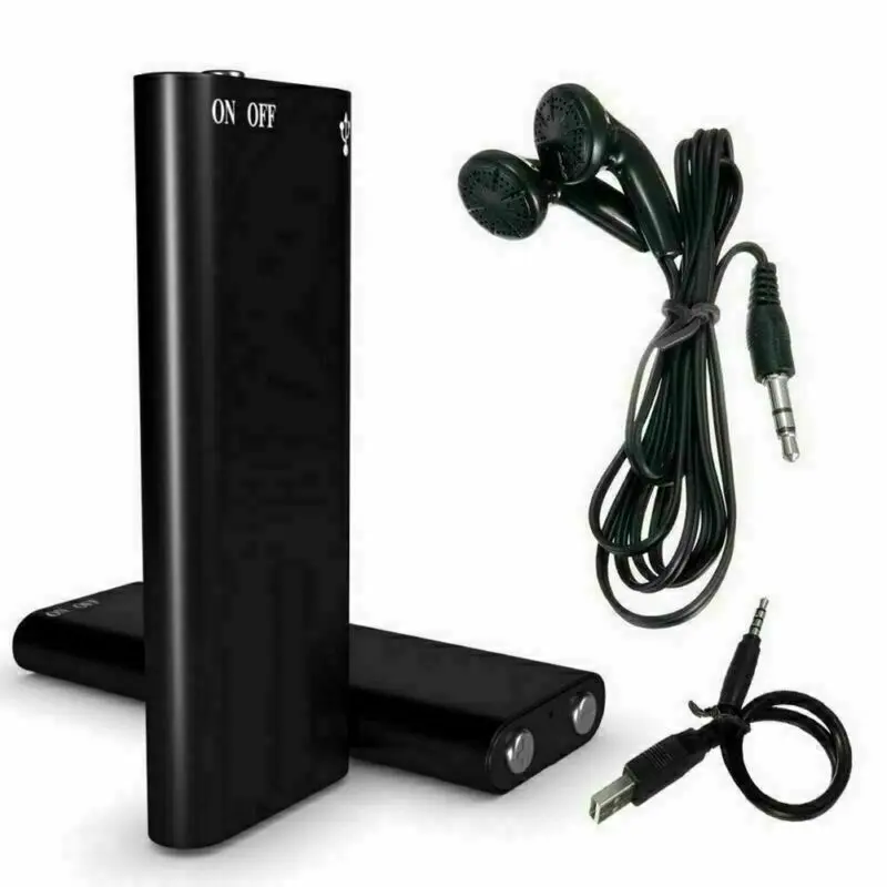 Ultra-Thin Tiny Mini Voice Recorder Digtal Professional Sound Activated Dictaphone Noise Reduce Record  Player