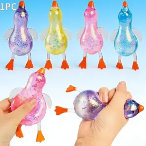 Malt Sugar Duck Stress Relief Toy, Slow Rebound Crystal Squeeze, Fun Party Gift, School Prize, 4 Color Options, Unisex