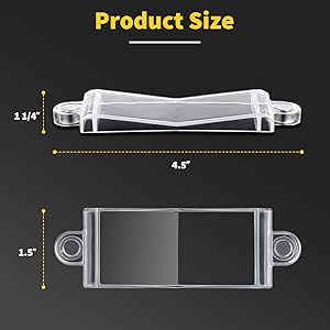 Light Switch Guard Cover- Light Switch Outlet Covers for Flat Wall Switches-Child Safety Protection(Clear,6 Piece)