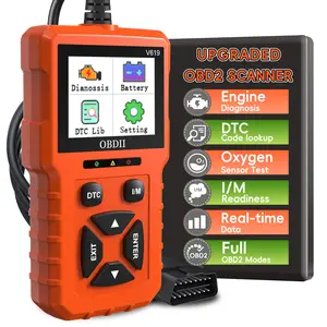 OBD2 Scanner Diagnostic Tool, Car Code Reader with Built in DTC Lookup, Check Engine Light Reader, Live Data, I/M Readiness, Battery Voltage Test, for 1996+ Vehicles
