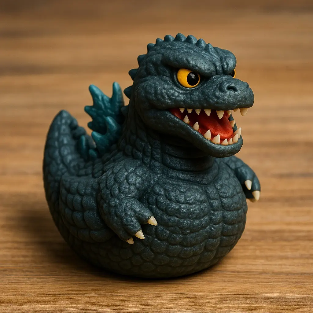 Unique Creative Monster Duck Ornament, Home Decor Resin Craft, Resin Sculptures, Stylish Animal Sculpture for Living Room, Perfect Gift Idea, Resin Animal Ornaments