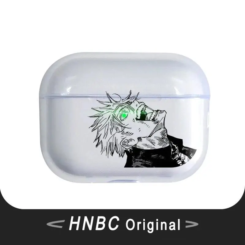 Cartoon Manga Japanese Anime Audio Accessories Unisex AirPods Case - Transparent Soft Secure Polycarbonate PC Cover for AirPods 1,2,3,4,Pro,Pro2,Pro3, For Airpodspro, Fashion Unisex