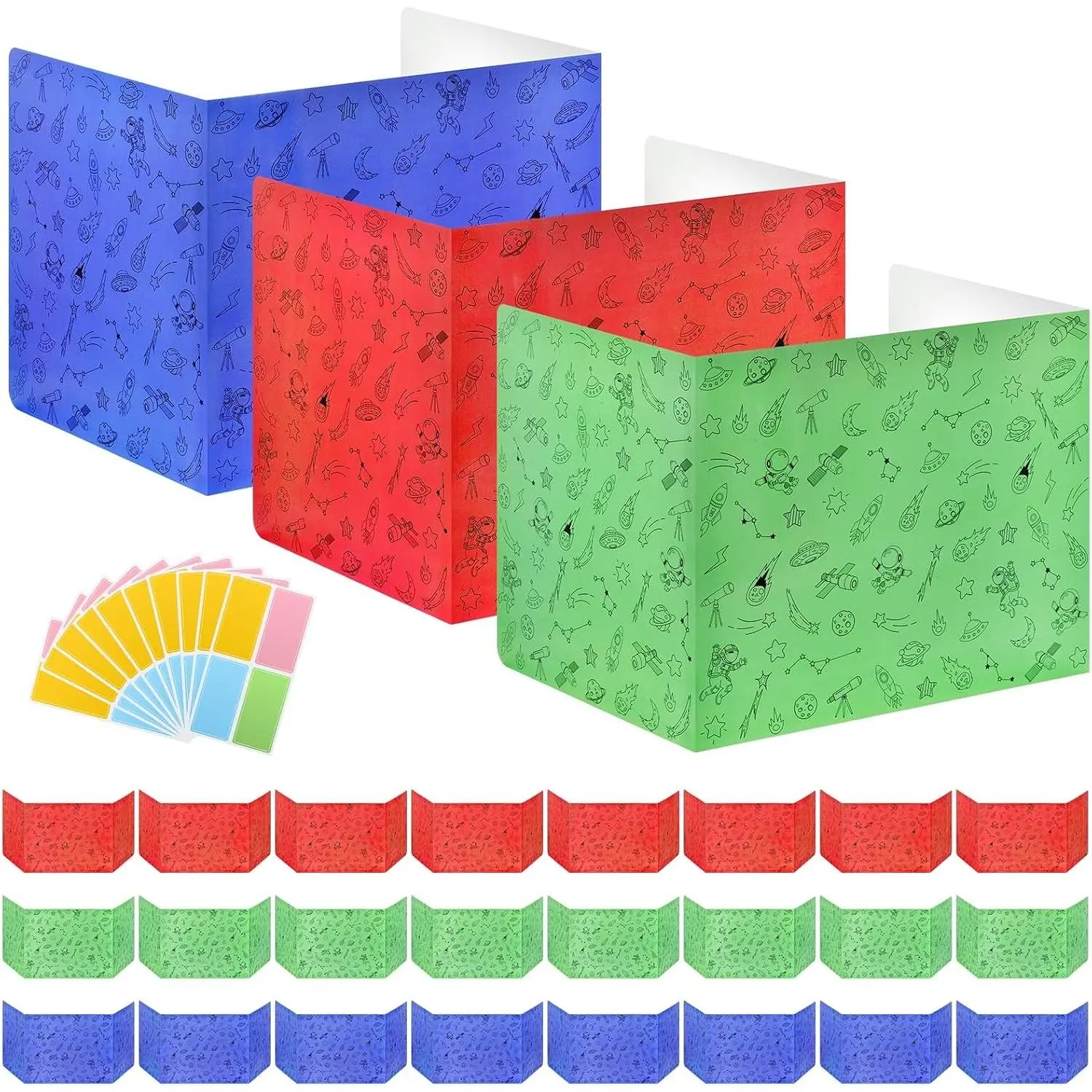 24 Pack Student Desk Dividers, Cardboard Privacy Shield Folder Boards, Classroom Divider for School Teachers Home Use