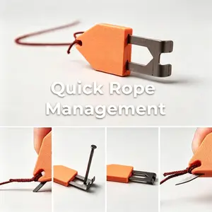 2026 New Heavy-Duty Multifunctional Rope Anchor Hook, Durable Outdoor Grappling Hook for Camping & Climbing Use summervibes
