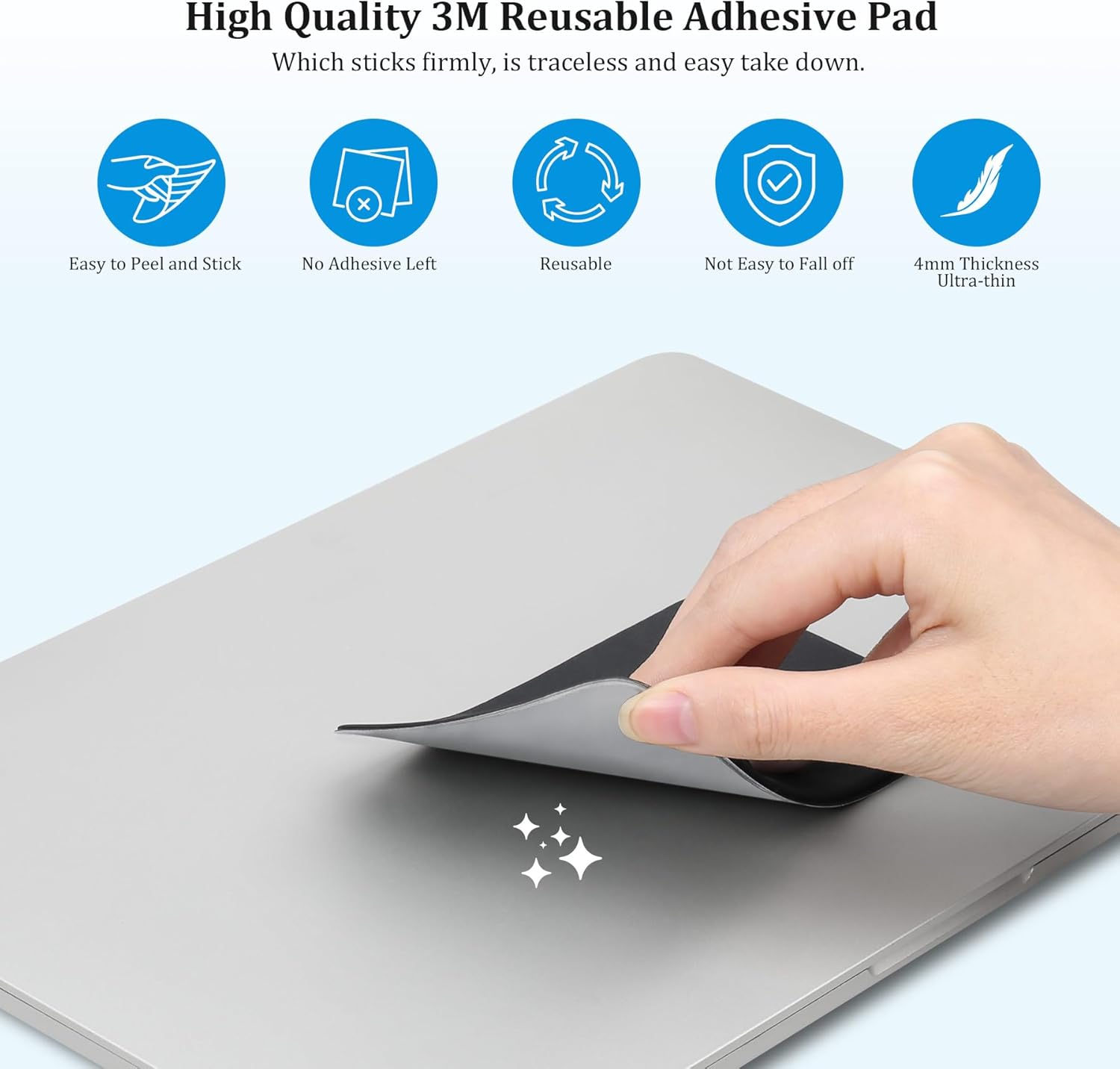 Portable Hard Drive Sleeve for Laptop, 2-Pocket Stick on Pouch with  Adhesive, for San Disk, , Crucial External Solid State Drive SSD Hard Drive Carrying Case Organizer, Black