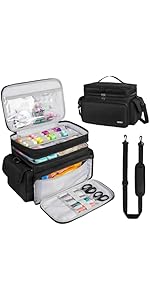 Large Sewing Supplies Organizer(13 x 8 x 9 in),-Layer Sewing Accessories and Organizer Case Bag,Protable Travel Sewing Box Sewing Basket for Sewing,Black(Bag Only) Large Sewing Supplies Organizer(13 x 8 x 9 in),-Layer Sewing Accessories and Organizer Case Bag,Protable Travel Sewing Box Sewing Basket for Sewing,Black(Bag Only)