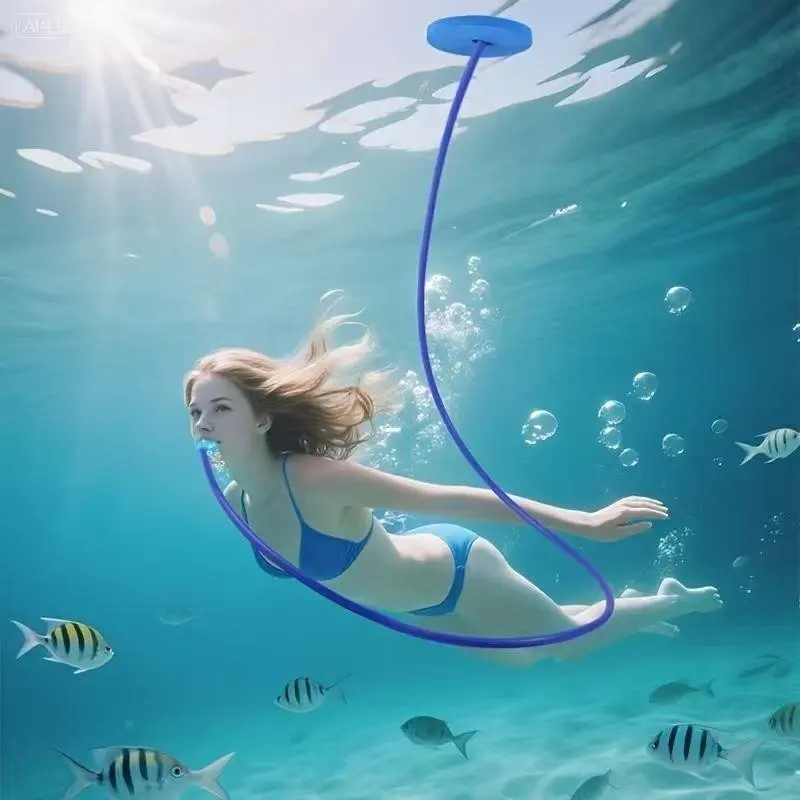 Diving Snorkel, Anti-Choke Single and Dual-Head Respirator, Silicone Material, Leak-Proof Design, Deep Water Oxygen Equipment for Beginners Adults, Diving Gear, Snorkeling Gear