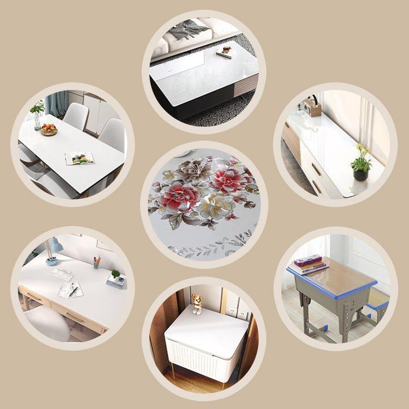 Multifuntional Waterproof Oilproof Floral Tablecloth