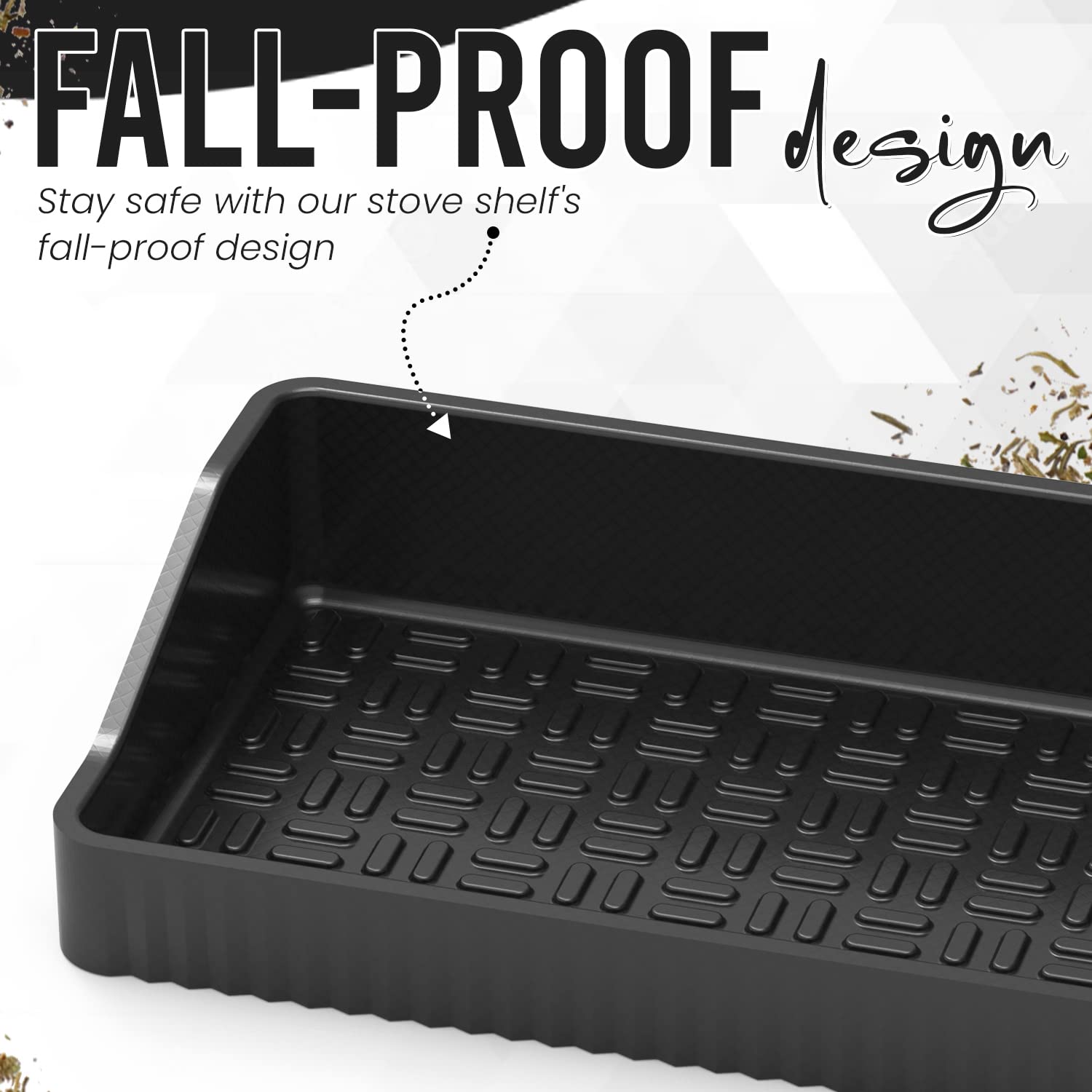 Silicone Magnetic Spice Rack, Kitchen Gadget Storage Rack for Stove Top, Adjustable Shelf & Home Organizer for Kitchen Accessories & Organization #GLOBAL PICKS