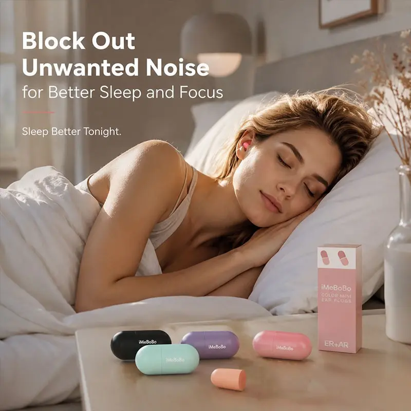 Superior Noise-Blocking Earplugs, Sleep & Study Essential, Silent Noise Reduction, Anti-Ronron, Soft & Comfort, Earplugs for Sleeping, Noise Reducing Ear Plugs
