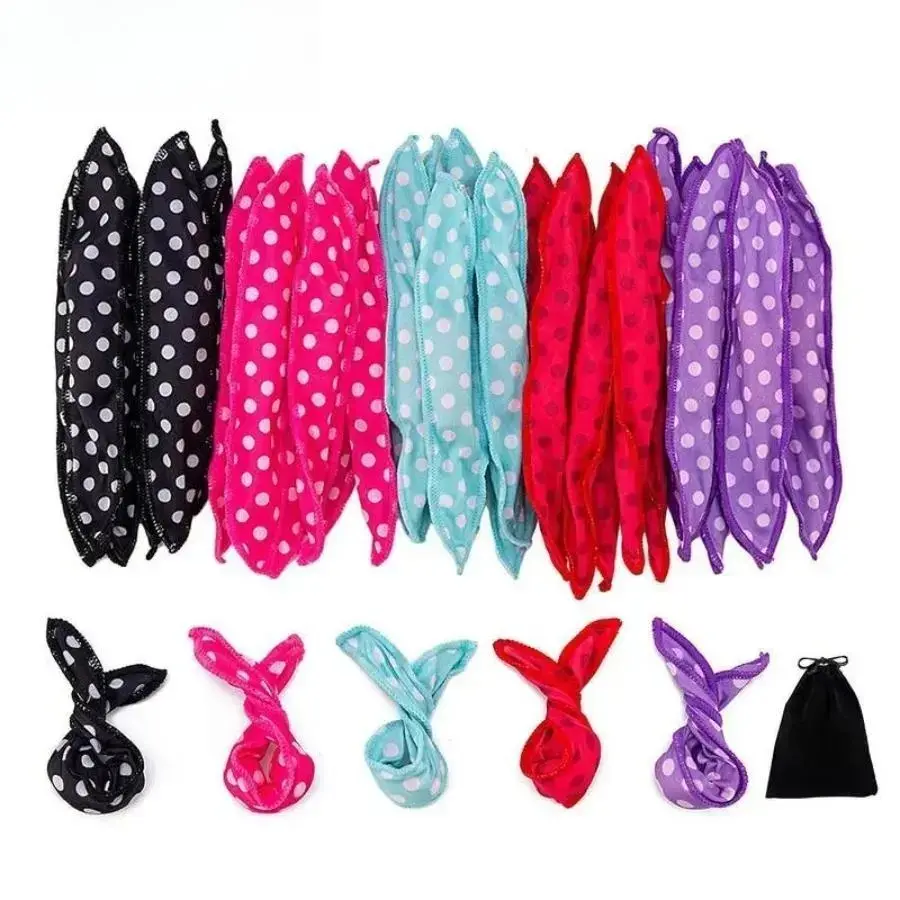 30-Pack Soft Foam Hair Curlers, 7.5-Inch Flexible Hair Rods for Heatless Curls, Women's Gentle Overnight Styling Tools with Storage Bag, Hair Rods Heatless Curls, Heatless Styling Tools