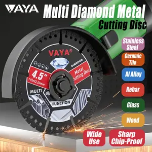VAYA 4.5" 115mm Diamond Saw Blade, Versatile Cutter for Metal, Stone & Building Materials  angle grinder tool
