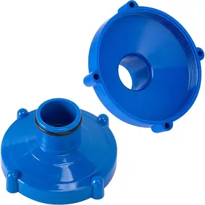 2 Pcs Pool Hose Adapter Replacement - Pool Skimmer Vacuum Hose Adapter for Above Ground Pools, 32mm Connection 80mm Screw, Pools System Maintenance, Blue