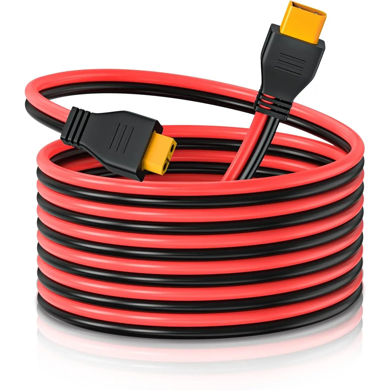 XT60 Extension Cable 10Ft, 10AWG XT60 Cable Wire XT60 Male to Female Adapter Connector Converter Plug for RC Battery Lipo Battery Pack Generator Station and Panel